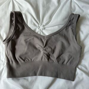 Women's Gray First Health Apparel Seamless Bralette